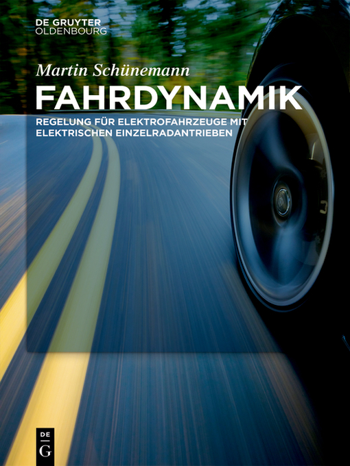 Title details for Fahrdynamik by Martin Schünemann - Available